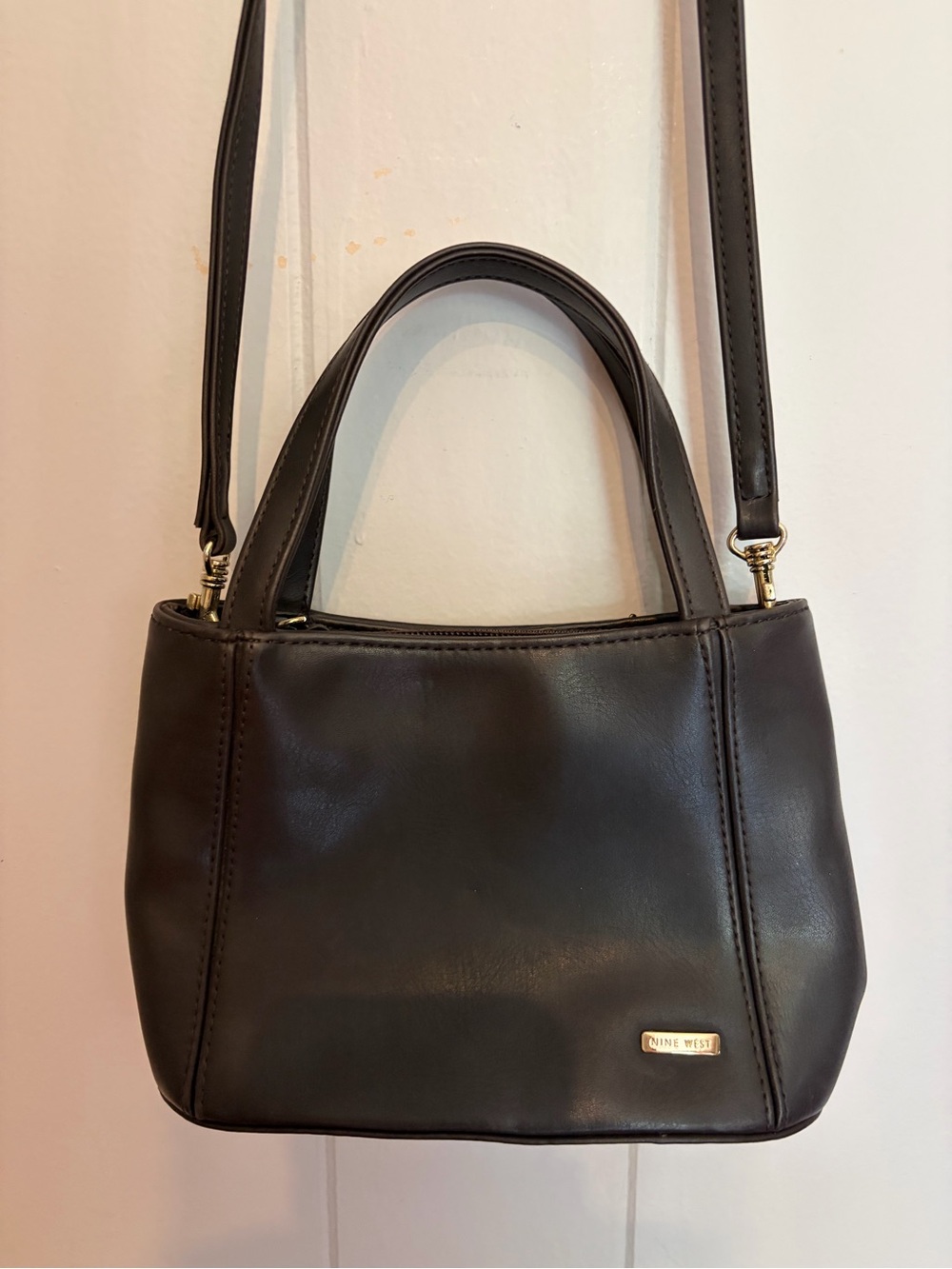 Nine West Black Mini Top-Handle Crossbody Bag - Picture 2 of 6
